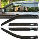 4pcs Original Shatterproof Side Window Wind Deflectors for Honda Ridgeline 2017-2025,Outside Mount Rain Guard Sets,Nice Looking Window Visor for Cars,Vent Deflectors for 17-25 Ridgeline 94276