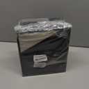 3 Pack Large Capacity Storage Bins Closet Organizer for Shelves, Fabric Closet Storage Baskets Boxes with Leather Handles for Organizing Clothes, Sheets, Jeans, Toys, Books (Black and Grey)