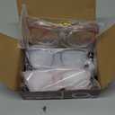 OXG 3 Pack Stylish Safety Glasses, ANSI Z87+ Anti Fog Safety Goggles Blue Light Blocking Protective Eyewear for Nurses (Leopard+rainbow+pink)