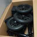 All Terrain Steerable Knee Scooter Crutch AlternativeDeluxe Medical Scooter Double Handbrake,for Adults Injured Ankle & Foot Recovery Scooter in Black