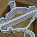 60 Pack White Baby Hangers 12.91 Inch - Kids Non-Slip Clothes Hangers for Infant & Child, Durable Plastic Children's Hangers for Closet, Pants, Coats, Skirts