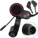 Electric Scooter LCD Display for H5 E-Scooter Thumb Throttle Speedometer, E-Bike Thumb Throttle Controller with LCD Display Panel Cycling Monitor Scooter Controller