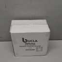 bUCLA 60Pieces White Plastic Plates  7inch White Square Plates- Premium Disposable for Party & Wedding