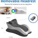Ergonomic 27 Angle Memory Foam Wedge Pillow for Bed, Multi-Position Support for Back Neck and Legs, Positioning Pillow for Reading Sitting Up