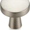 Ravinte 30 Pack Brushed Nickel Cabinet Knobs Mini Round Knobs Single Hole Solid Drawer Pulls for Dresser Drawers -1 Inch Diameter