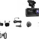 4K Dash Cam WiFi 4K CAR DVR Dashcam Black Box Dual Dash Cam Car Video Recorder Dvrs Kamera Video Registrator(4K 1080P BL,64G)
