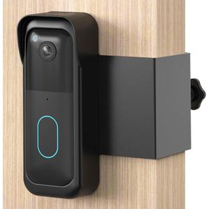 Blink Video Doorbell Mount, Anti-Theft Door Mount for Blink Doorbell (Newest Model), No Drill Weatherproof Design Door Bell Kit for Home Rentals - Easy to Install & No Sensor Blocking (Black)
