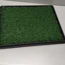 Artificial Dog Grass Pad with Tray for Potty – 16x20 inches Strong Absorbency Grass Pad, Dog Litter Box for Indoor/Balcony/Apartment