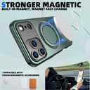 for iPhone 17 Pro Max Case with 360Rotatable Invisible Magnetic Kickstand Ring[Compatible with MagSafe] [2*Screen Protectors] for iPhone 17 Pro Max Phone Case Military-Grade Shockproof Green