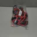 rabbitgoo Dog Harness No Pull with 2 Leash Clips, Adjustable Soft Padded, Reflective Oxford No Choke Pet Vest with Easy Control Handle for Large Dogs, Black & Red, L