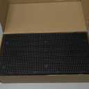Plastic Egg Crate Grip Panel Fish Tank Divider Aquarium Divider Filter Bottom Fish Tank Isolation Board Egg Crate Tray (Black, 12pcs 11.8X5.9 Inch with 0.15 Inch Hole)