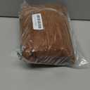 Prite Womens Corduroy Tote Bag with Zipper, Stylish Shoulder Bag with Adjustment Straps for Work, Travel, Daily Use (Brown)