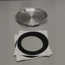 2-Pack Stainless Steel Cat Food Bowls, Shallow Whisker-Friendly Non-Slip Silicone Base Metal Dishes, Easy to Clean Indoor Feeding Flat Plates for Cat, Kitten, Small Dog (6.7")