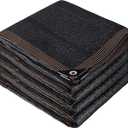 Winemana 70% Black Shade Cloth, 12 x 12 FT Durable Mesh Tarp with Grommets, Resistant Garden Sun Shade Netting with Taped Edge for Plant Cover, Greenhouse, Patio, Tomatoes, Chicken Coop, Barn Kennel