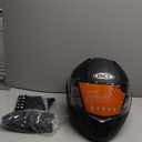 DOT Modular Motorcycle Full Face Helmet Flip-Up Dual Visor, Lightweight & DOT Approved, Matte Black, Size XL