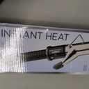 Conair Instant Heat 1.25-Inch Curling Iron for Medium & Long Hair, Long Barrel Curling Iron with 25 Heat Settings, Fast Heat-Up, Dual Voltage Hair Curler for Loose Curls & Beach Waves, Easy Clamp, Black, 1 1/4-Inch