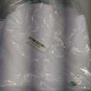 BGment White Small Curtains 36 Inches Length for Over Sink, Half Drapes with Rod Pocket Privacy for Bathroom Kitchen Window, 2 Panels, 34 x 36 Inch