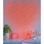 West and Arrow Curtain Lights Red Heart 78 LEDs Battery Operated