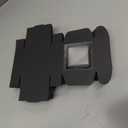 MAQUITA 100 Pcs Soap Packaging Boxes with Window Mini Kraft Paper Boxes Bulk Treat Favor Boxes Rectangle Gift Soap Boxes for Homemade Soap Making Cookies Candy Prese (black)