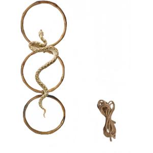 2 x 3 PCS Snake Climbing Toys,Large Snake Enrichment Rings, Corn Snake, Ball Python,Lizard etc Animals Climbing Accessories