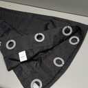 1 Black Curtain 6 Rings, 64x40 in