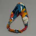 Ikat Rambut Wanita Warna Polos Silang Ikat Rambut Cetakan Anak Perempuan Ikat Kepala Bunga Mode Turban Aksesori Rambut (Size : RW1)