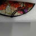 Stained Glass Window Hanging - Poppy Birth Flowers Suncatcher for Door Garden Yard Wildflowers Sun Catchers Decor Christmas Mother's Day Birthday Gifts for Women Mom Nana Friend 6.3 in