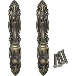 64mm Antique Handle, Bronze Pendant Handle Pull Knob, Hanging and Movable Design, European Style Drop Handle for Cabinet Door Wardrobe Drawer 2Pcs