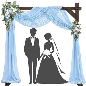 Kusamue Square Wooden Wedding Arch Frame 7.48 FT Square Wood Arch Wedding Arbor Backdrop Stand for Ceremony Party Proposal Scene Garden Beach Forest Rustic Boho Decoration(7.48ft)