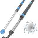 Efurden Rechargeable Pool Vacuum, Round Brush Design for Waterline Cleaning, Handheld Pool Cleaner Portable Perfect for Spas, Hot Tubs and Other Pools for Sand and Debris