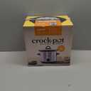Crock-Pot 3-Quart Manual Slow Cooker, Serves 3+ People, Great for Small Meals, Dips, & Sides; Removable Stoneware is Oven & Dishwasher-Safe, Stainless Steel