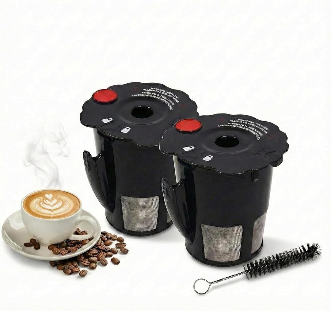 119367 Reusable Coffee with Ke.urig Filter Replacement Part by Canmax - Reusable K Cups Compatible with Keurig K-cup 2.0 Series Keurig Reusable Coffee Pods Model - Pack of 2