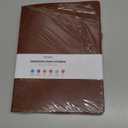 Graph Paper Notebook, 312 Numbered Pages Large A4 Hardcover Leather Journal, 100gsm No Bleed Grid Paper Notebook with Index Pages, Squared Grid Notebook for Graphing Notes Math, 8.5''  11'', Brown