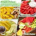 Suuker Crinkle Cut Knife for Veggies,Crinkle Cutter,Potato Cutter for Fries,Potato Slicer for French Fries,Pickle Slicer,Carrot Chopper,Stainless Steel Veggie Chopper for Avocado,Watermelon,Cucumber