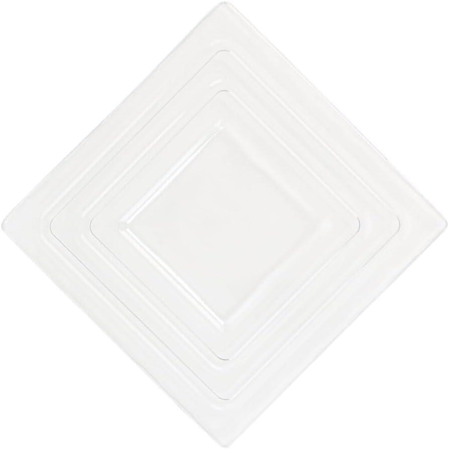 Bluesky Square Salad Bowl Lids - Small - Clear - Plastic - Case of 50 - For Food Storage & Container Covering