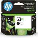HP 63XL Black High-Yield Printer Ink Cartridge for HP Printers | Works with DeskJet 1112, 2130, 3630;ENVY 4510, 4520; OfficeJet 3830, 4650, 5200 | Eligible for Instant Ink | F6U64AN