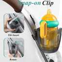 Stroller Cup Holder Fits for UPPAbaby Vista/Vista V2/Vista V3/Cruz/Cruz V2/Minu/Minu V2/Minu Duo, Securely Hold The Cup, Quick Attachment, Folds with Stroller, Drinking On The Go, 1Pack