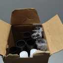 Shower Curtain Rod 45-77 Inch Black Shower Tension Rod Adjustable Curtain Rod No Drilling Tension Curtain Shower Rods for Bathroom Windows