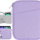 Dadanism 8-9 Inch Tablet Sleeve Bag Carrying Case for iPad mini 7th/6th 8.3", iPad mini 7.9", Galaxy Tab A7 Lite/A9 8.7", Remarkable Paper Pro Move 7.3" 2025, Tab M8 8", Tab M9 9", Grey Purple