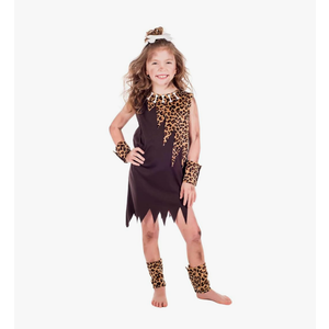 fun shack Cave Girl Costume Kids, Cavegirl Costume Girls, Girls Caveman Costumes, Halloween Costumes for Kids L
