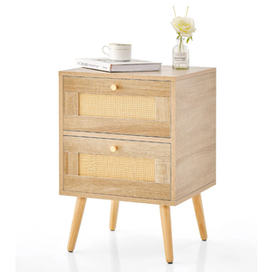 Giantex Rattan Nightstand 