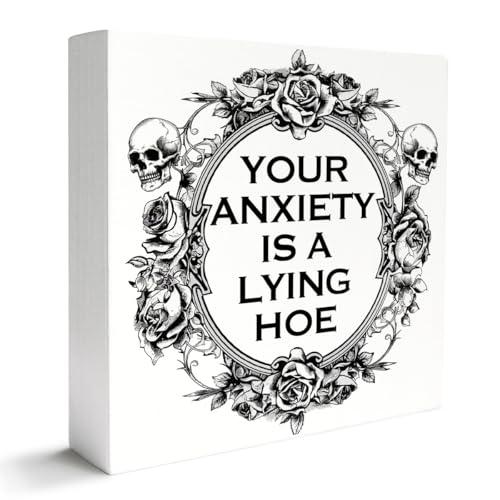 Anxiety Relief Gifts for Women Men, Calming Gifts Mental Health for Anxiety Women Men Therapist, Anxiety Relief Calming Decorations for Bedroom Office, Mental Health Decor for Home Classroom, Anxiety