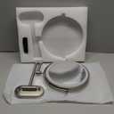 5000mAh Rechargeable Wall Mounted Lighted Makeup Vanity Mirror, Double Sided 1X 30X Magnifying Bathroom Mirror, 3 Color Lighting, Touch Screen Dimming, Extended Arm 360 Rotation Shaving Mirror (Brush Nickel)