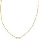 Kendra Scott Mini Elisa 14k Gold-Plated Satellite Short Pendant Necklace, Fashion Jewelry for Women