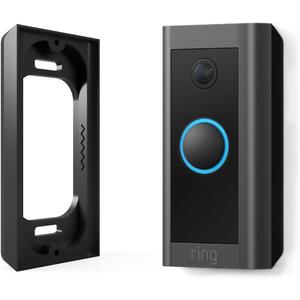 0.5 Spacer for Ring Video Doorbell Wired (Model 5AT3T5) - Premium Ring doorbell Mount - Black