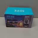 ICSEE WIFI Camera Security 3K 6MP Dual Lens Wireless PTZ Waterproof Human Detection CCTV With Warning Flashing Light, Alexa Supported (Dual Lens Black 6MP)