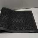 Yimobra Welcome Mat, Heavy Duty Durable Door Mats for Home Entrance Outdoor Indoor, Front Doormat for Outside Patio Floor Entry Porch Garage Office, Waterproof, Low Profile, 29.5 x 17, Black