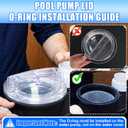 SPX3100D Pool Pump Lid SPX3120AAZ Compatible with Hayward Super II Pump SP3000 Series Models SP3010 SP3007 Strainer Cover O-ring Replacement Thread Strainer Cover by Podoy