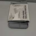 Faucet Mat for Kitchen Sink, 17.7"X5.5" Silicone Sink Splash Guard with Soap Holder, Snap-On Design & 7slope Fast Drain, Folding Sink Faucet Mat for Universal Kitchen Bathroom SinkGrey (Gray)