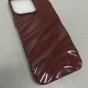 Caseative for iPhone 14 Pro Max Case,Water Ripple Pattern Curly Wave Shape Soft Phone Case (Wine Red)